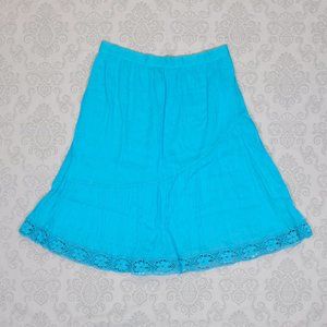 🖤SOLD🖤 Studio West Crinkle Boho Midi Skirt